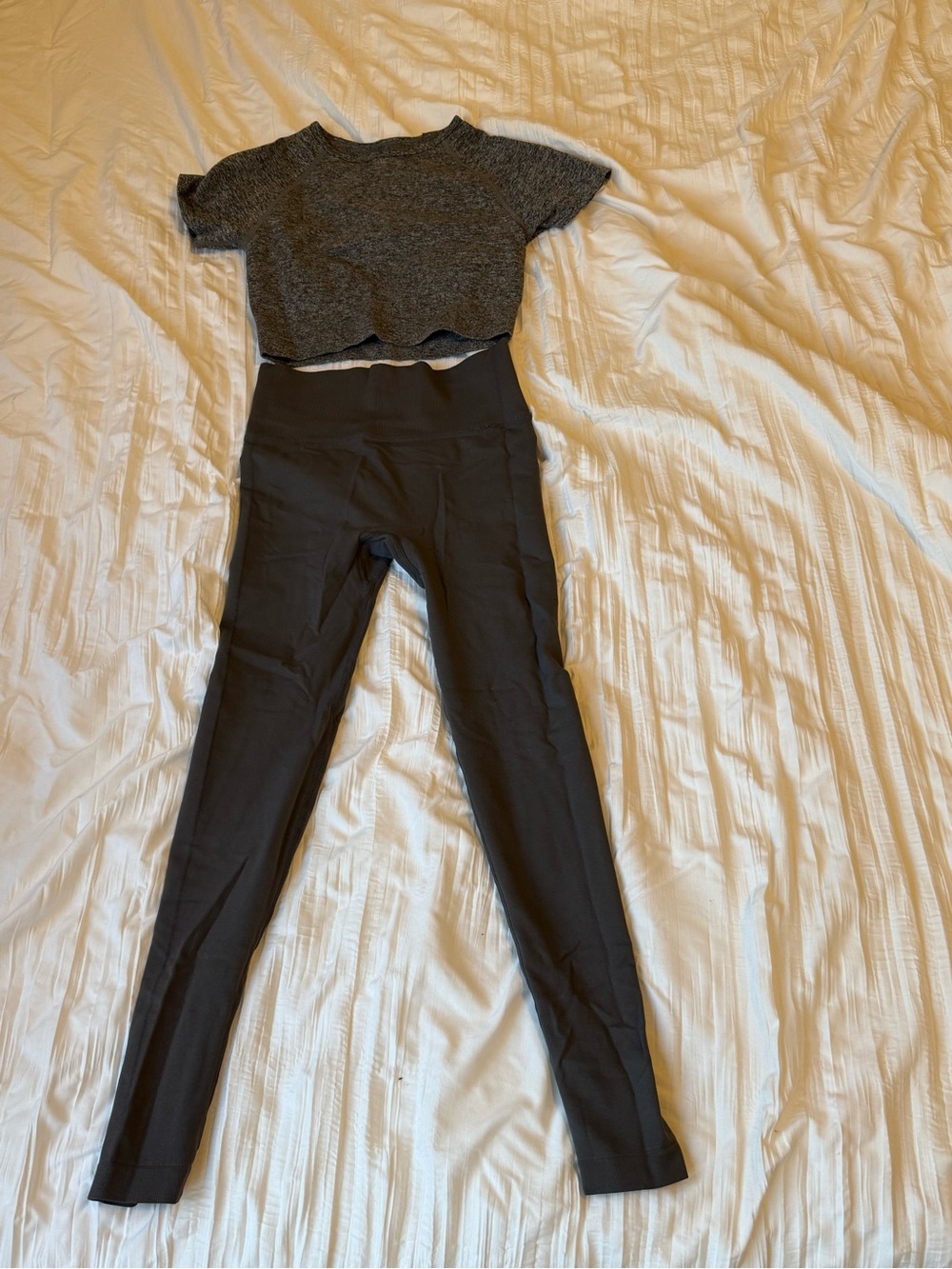 Scrunch Leggings and Crop Top Set